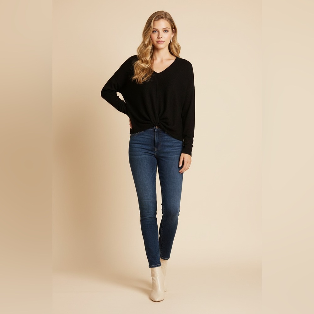 LOFT Classic Black Long Sleeve Top nwt